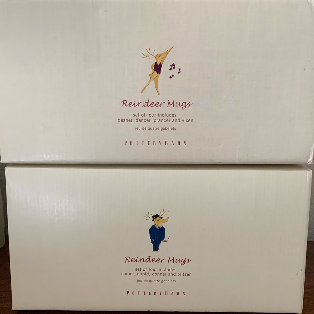 Pottery Barn Reindeer mugs